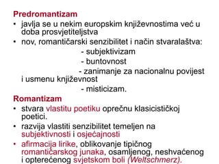Nacionalni pokreti – formiranje zajedničkih država.