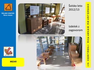 Šolsko leto
2012/13
ŠOLSKI CENTER
Novo mesto

Izdelek z
zagovorom

MIZAR

V
S
A
K
O
L
E
T
N
E
R
A
Z
S
T
A
V
E
I
Z
D
E
L
K
O
V
Z
I

 