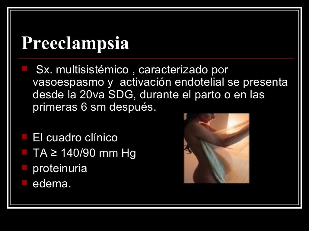 Preeclampsia Y Eclampsia
