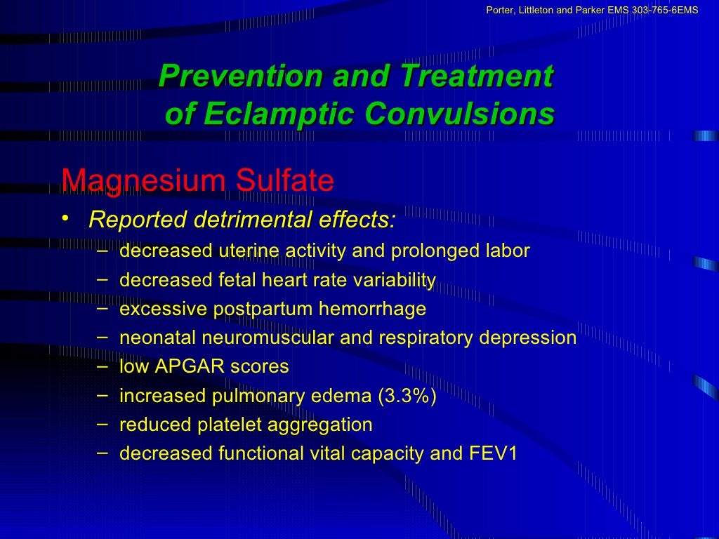 Preeclampsia And Eclampsia An EMS Case Review