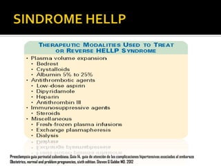 Preeclampsia guía perinatal colombiana. Guía 14, guia de atención de las complicaciones hipertensivas asociadas al embarazo
Obstetrics, normal and problem pregnancies, sixth edition. Steven G Gabbe MD. 2012

 