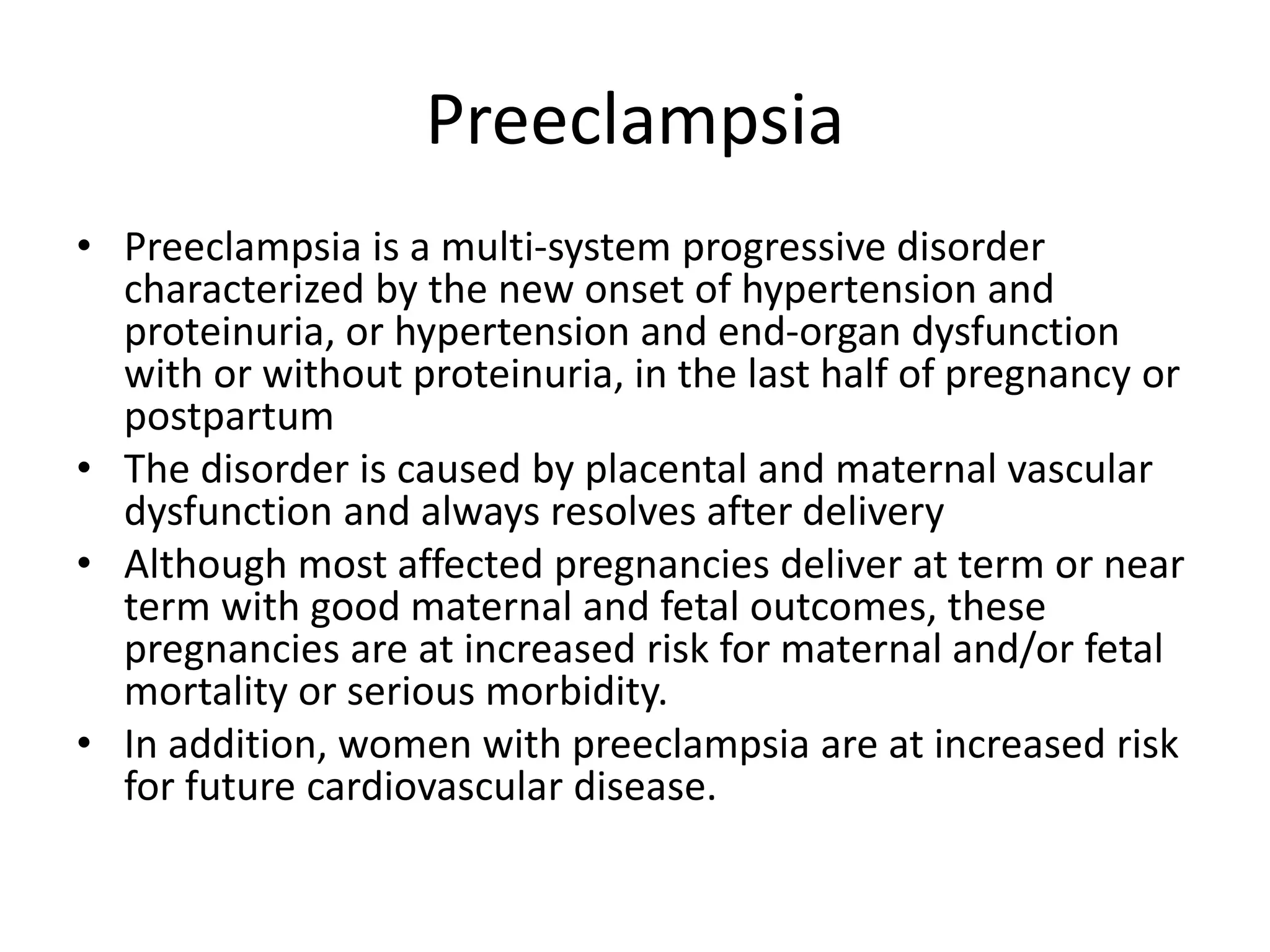 Preeclampsia | PPTX