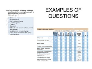 EXAMPLES OF QUESTIONS 