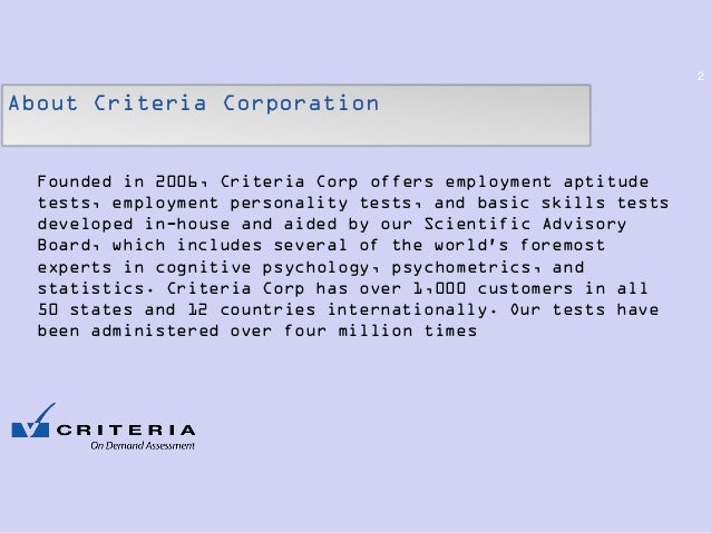 pre employment assessment test