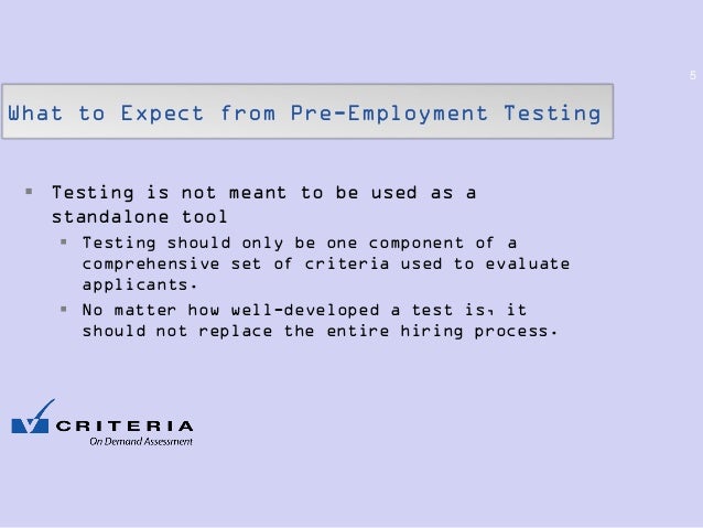 pre employment assessment test