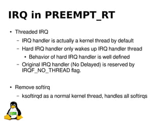 Linux Preempt-RT Internals | PDF