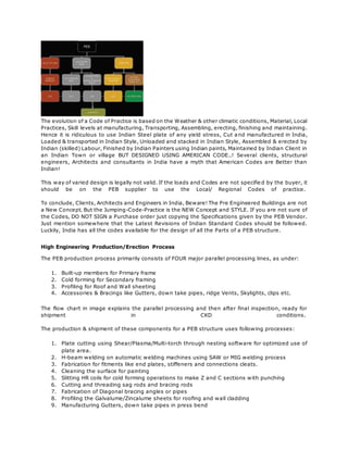 Pre engg buildings | DOCX
