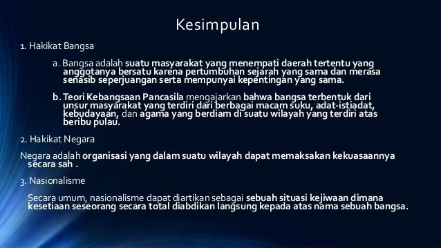 Makalah Pkn Tentang Hakikat Bangsa Dan Negara Soal Kita