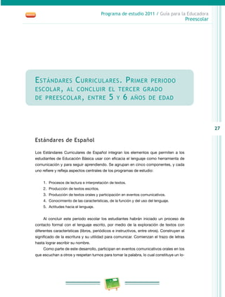 Programa de Estudio 2011. Guía para la Educadora (Educación Básica ...
