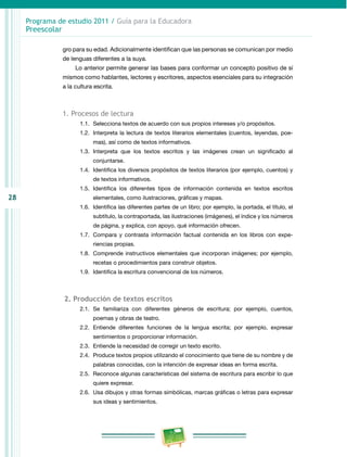 Programa de Estudio 2011. Guía para la Educadora (Educación Básica ...