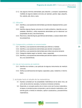 Programa de Estudio 2011. Guía para la Educadora (Educación Básica ...