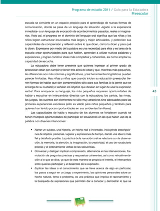 Programa de Estudio 2011. Guía para la Educadora (Educación Básica ...