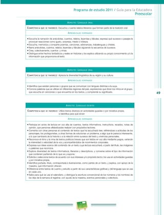 Programa de Estudio 2011. Guía para la Educadora (Educación Básica ...