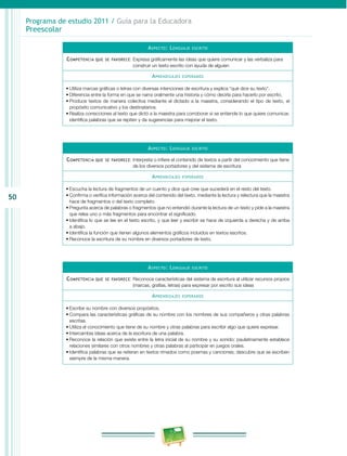 Programa de Estudio 2011. Guía para la Educadora (Educación Básica ...