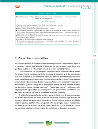 Programa de Estudio 2011. Guía para la Educadora (Educación Básica ...