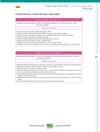 Programa de Estudio 2011. Guía para la Educadora (Educación Básica ...