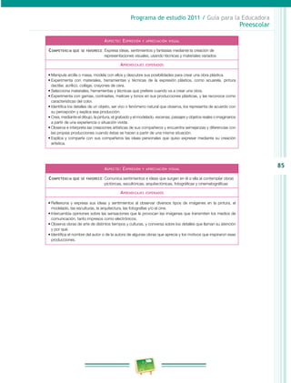 Programa de Estudio 2011. Guía para la Educadora (Educación Básica ...