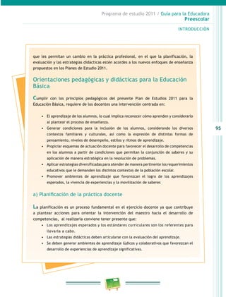 Programa de Estudio 2011. Guía para la Educadora (Educación Básica ...