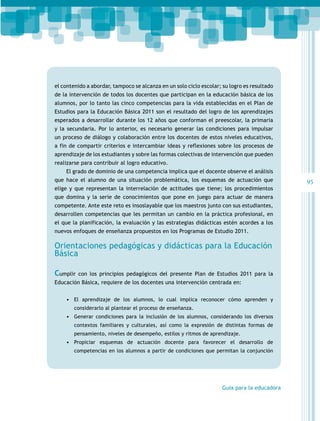 PROGRAMA DE PREESCOLAR 2011 | PDF