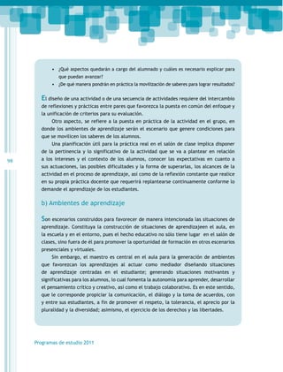 PROGRAMA DE PREESCOLAR 2011 | PDF