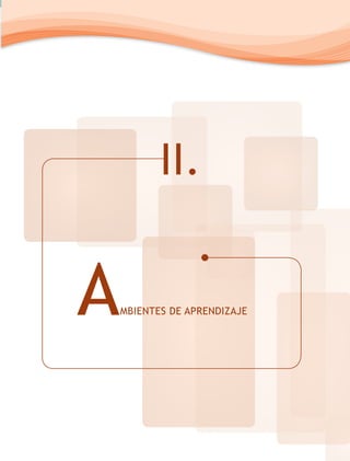 II.


A   MBIENTES DE APRENDIZAJE
 