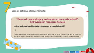 Lean en colectivo el siguiente texto:
 