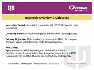 AIML Internship Report: Deep Learning in Computer Vision and OCR ...