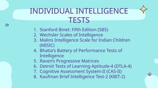 Comprehensive Overview of Intelligence Testing and Assessment Methods ...