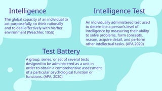 Comprehensive Overview of Intelligence Testing and Assessment Methods ...