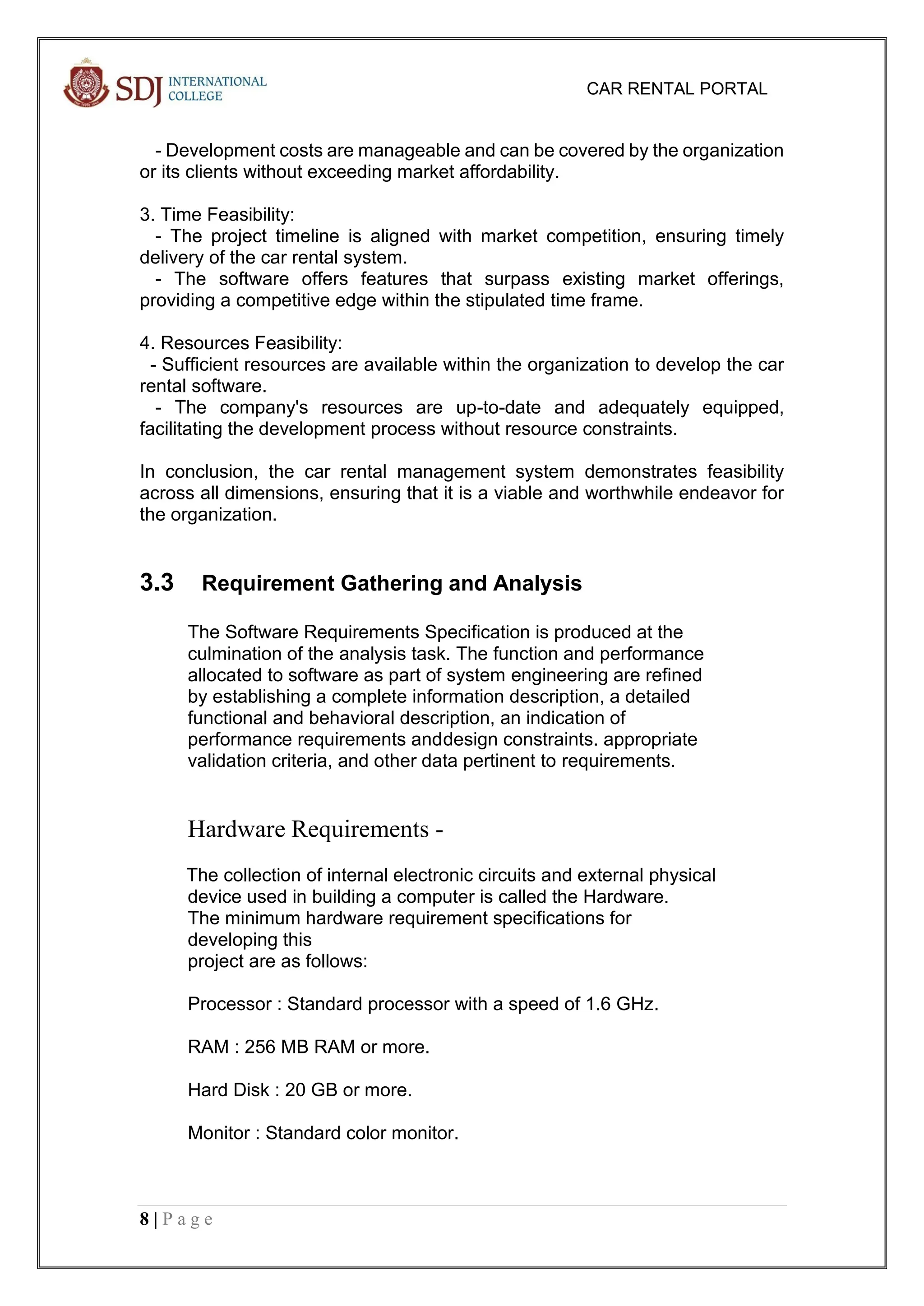 bca project for application and final project | PDF