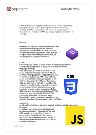bca project for application and final project | PDF image.