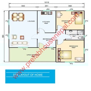 Site Layout of Home
w
w
w
.prefabhousenepal.com
 