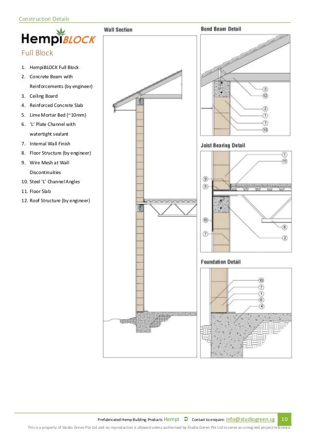 Prefabricated Hempcrete Specification And Installation Manual 2016