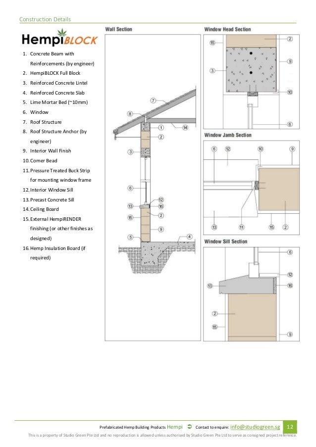 Prefabricated Hempcrete Specification And Installation Manual 2017