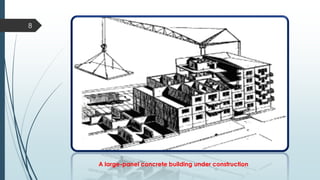A large-panel concrete building under construction
8
 