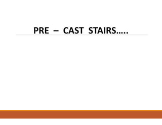 PRE – CAST STAIRS…..
 