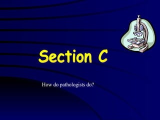 Section C How do pathologists do?  