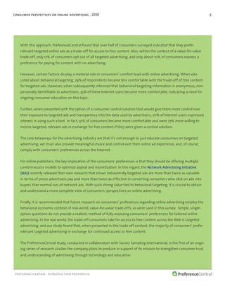 consumer perspectives on online advertising - 2010                                                                        ...