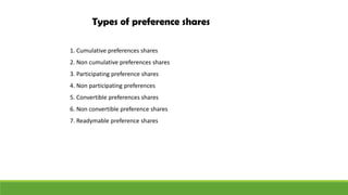 Preference Shares: Features, Types, Merits, and Demerits | PDF
