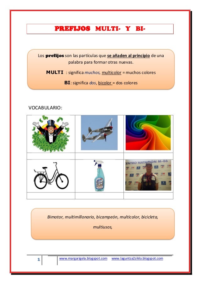Prefijos Multi Y Bi
