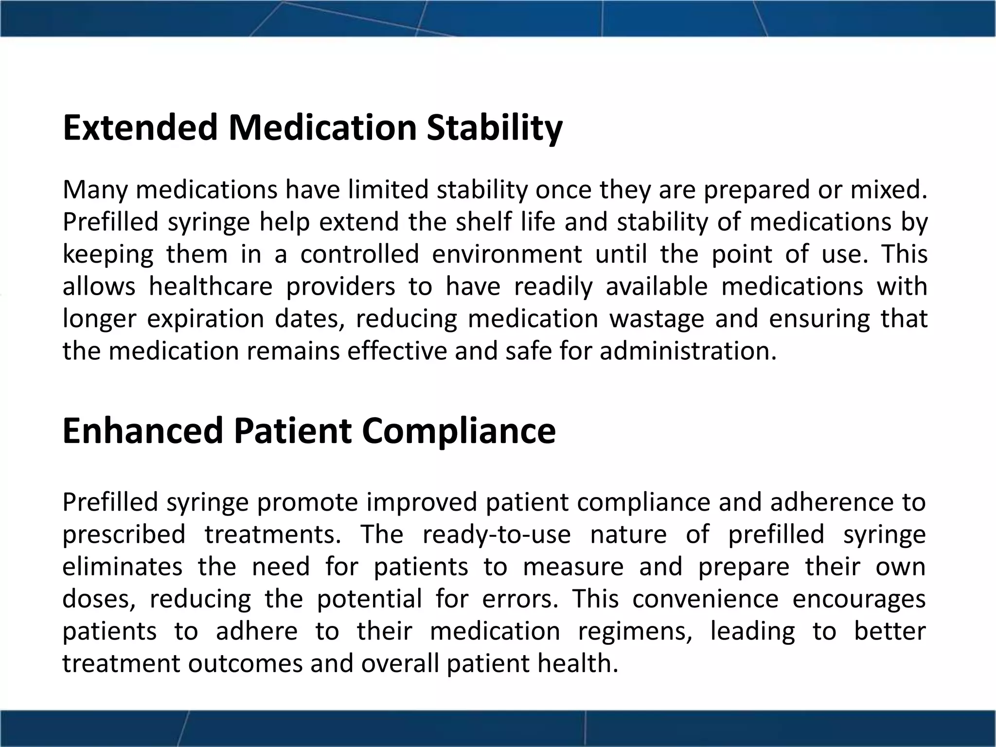 Prefilled Syringes | PPTX