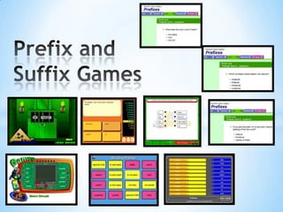 Prefix and Suffix Games 