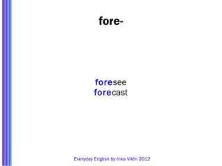 Prefixes | ODP