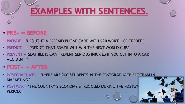 Prefixes