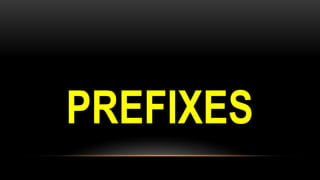English Grammar-Prefixes
