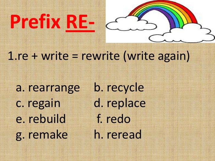 Prefixes gr. 2 reading