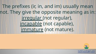 Prefixes Gr4.pptx easy to understand and use | PPTX