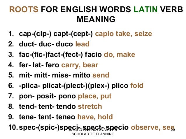 words with spec