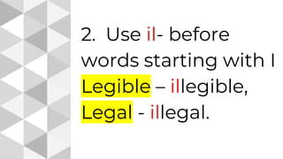 Prefixes with adjectives | PPTX