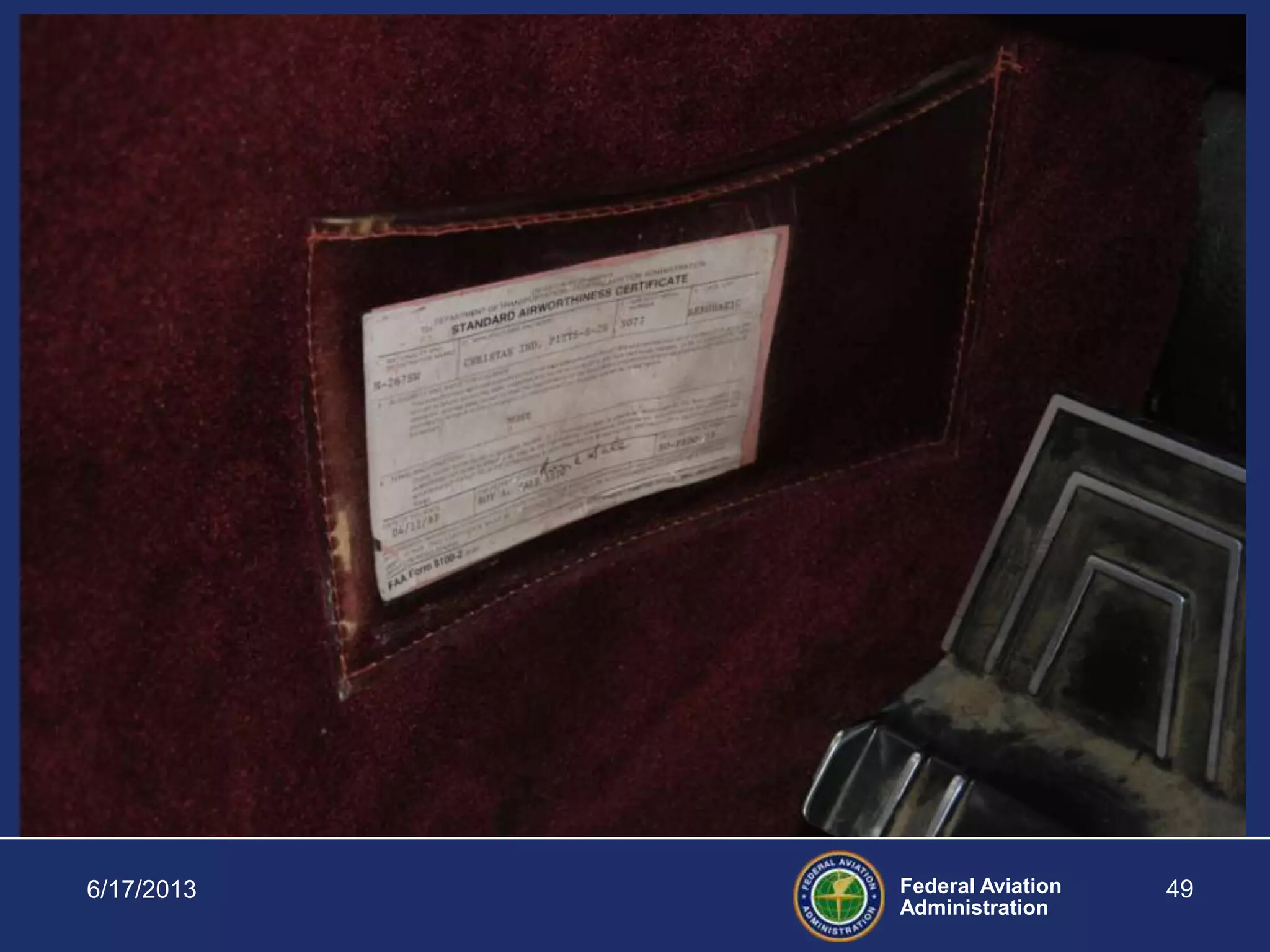 Federal Aviation
Administration
6/17/2013 49
 